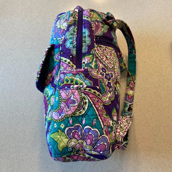 Vera Bradley Backpack EUC Purple Paisley Heather Pattern main image 13